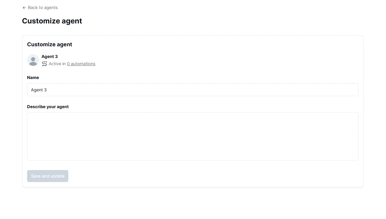 Customize a Localith custom AI agent for GBP tasks screenshot